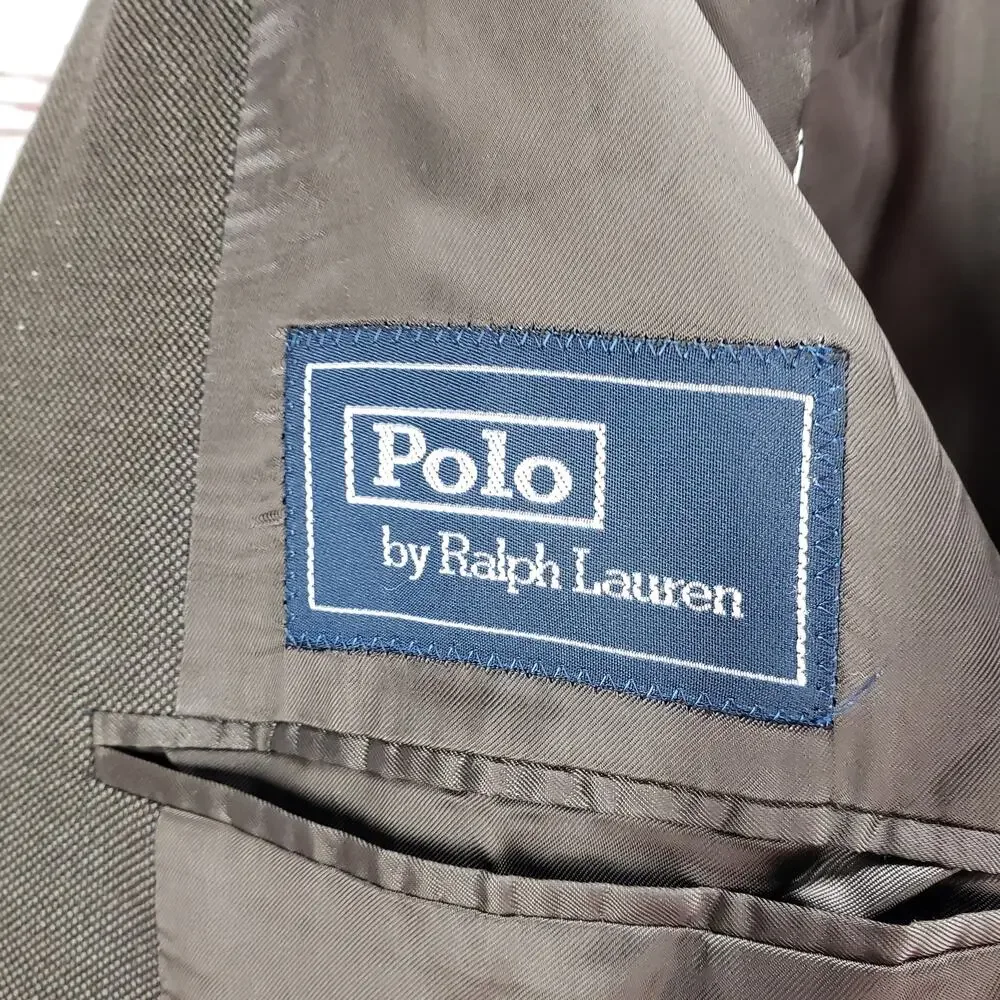Polo Ralph Lauren Men's Brown Extra Fine Wool Sportscoat Blazer Size 46R